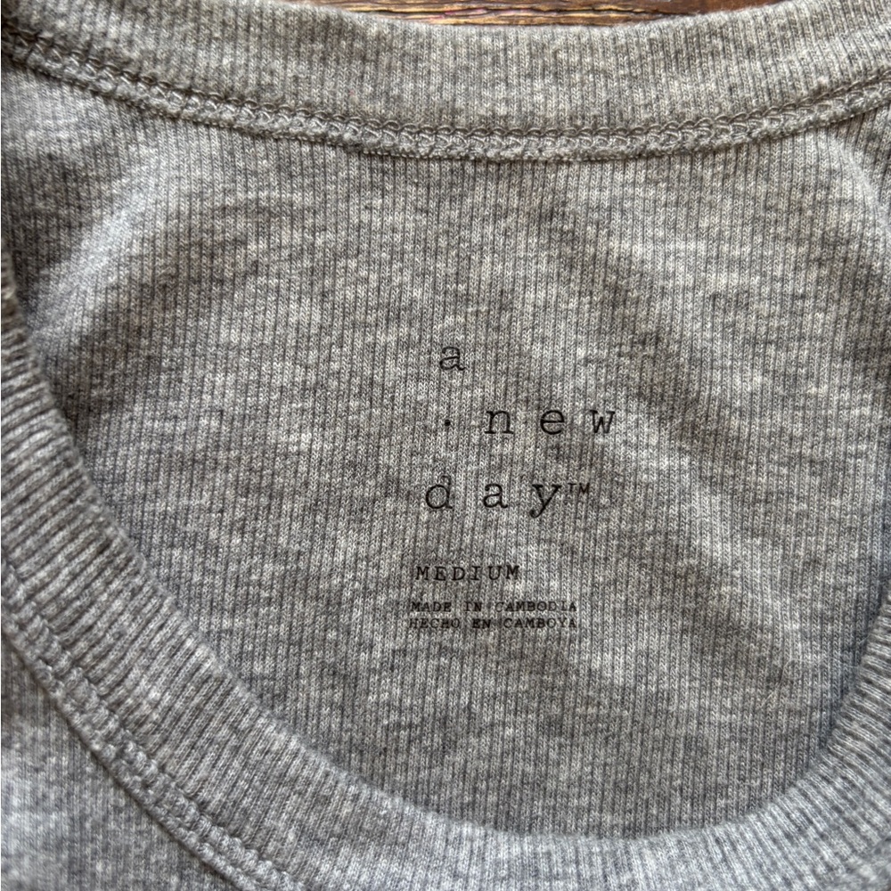 Gray Racerback Tank Top - Picture 2 of 3